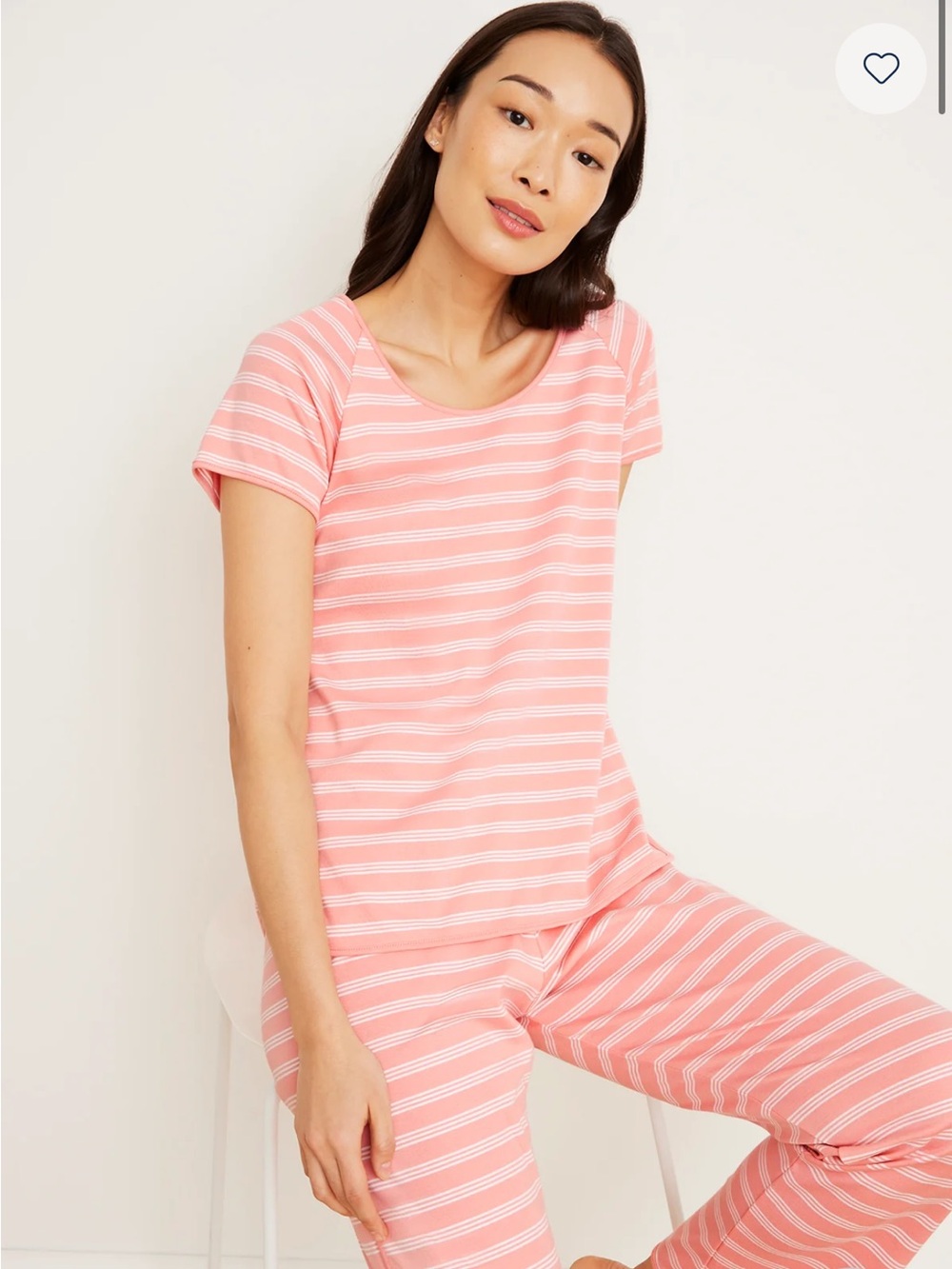 EUC LAKE Pajama Top Large